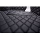 Black and Black Stitching Luxury Leather Diamond Car Floor Mats Black and Black Stitching Luxury Leather Diamond Car Floor Mats