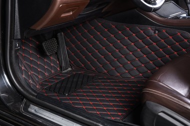 Mini Cooper Clubman - Luxury Leather Diamond Stitching Car Floor Mats UK