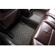 Black and Yellow Stitching Luxury Leather Diamond Car Floor Mats Black and Yellow Stitching Luxury Leather Diamond Car Floor Mats