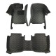 Black and Yellow Stitching Luxury Leather Diamond Car Floor Mats Black and Yellow Stitching Luxury Leather Diamond Car Floor Mats