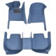 Blue Luxury Leather Diamond Car Floor Mats Blue Luxury Leather Diamond Car Floor Mats