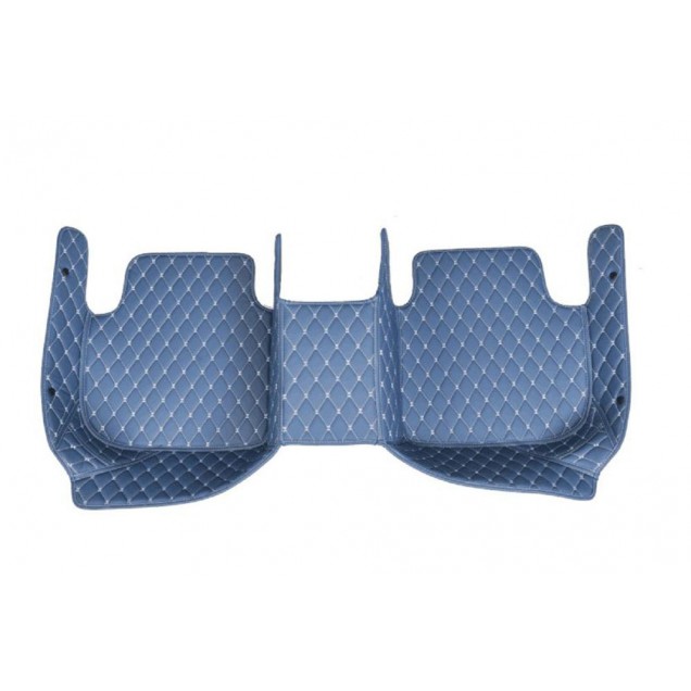 Blue Luxury Leather Diamond Car Floor Mats Blue Luxury Leather Diamond Car Floor Mats