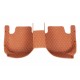 Brown Luxury Leather Diamond Car Floor Mats Brown Luxury Leather Diamond Car Floor Mats