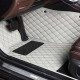 Grey Luxury Leather Diamond Car Floor Mats Grey Luxury Leather Diamond Car Floor Mats