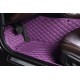 Purple Luxury Leather Diamond Car Floor Mats Purple Luxury Leather Diamond Car Floor Mats