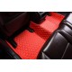 Red Luxury Leather Diamond Car Floor Mats Red Luxury Leather Diamond Car Floor Mats