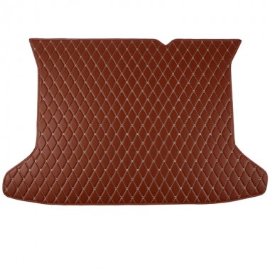 Brown Luxury Leather Diamond Trunk Base Mats UK