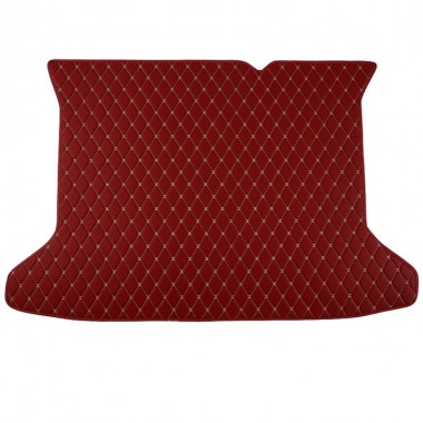 Wine Red Luxury Leather Diamond Trunk Base Mats UK