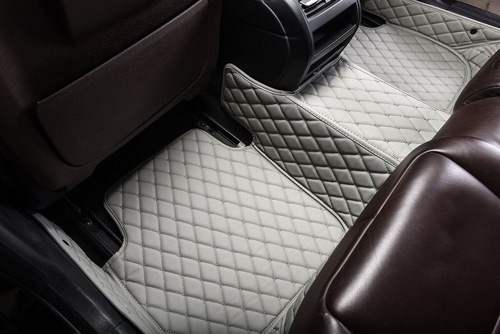 Grey Custom Diamond Car Mats