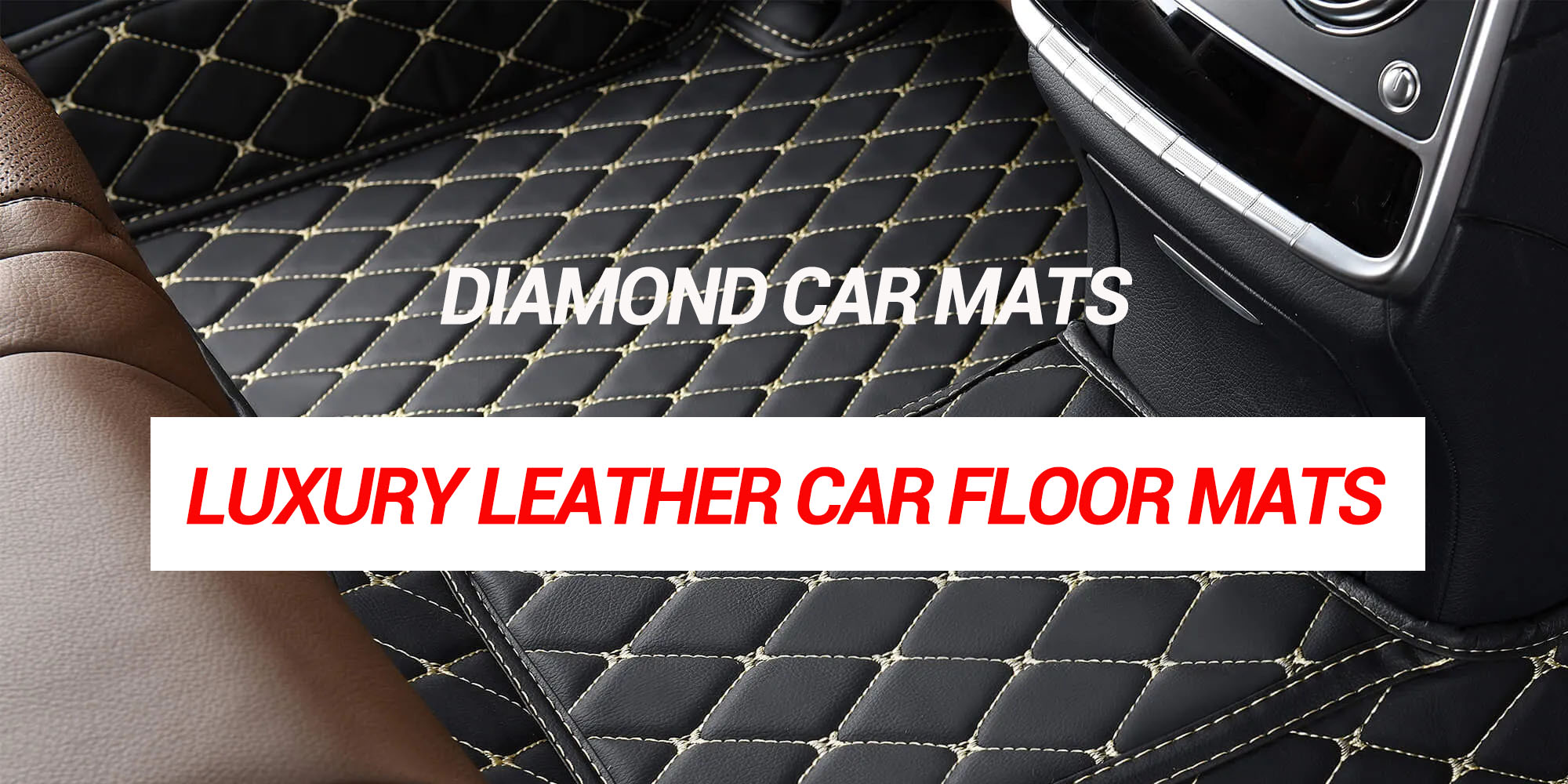 Diamond Car Mats UK, Shop Best Luxury Leather Diamond Stitch Car Mats UK for Sale - Alfa Mats UK Official